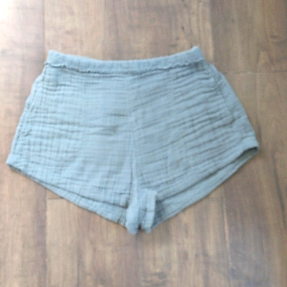 FREE PEOPLE HIGH WAIST GREEN SHORT WOMANS SP
